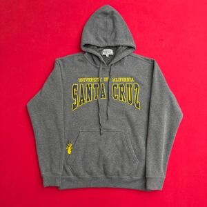 VTG Style Know Wear UC Santa Cruz Hoodie Mens Small Gray Banana Slug  Sweatshirt